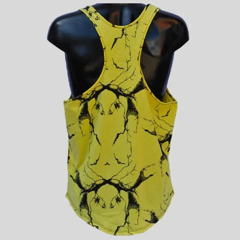 Big Gym Tank Top Vogatora - Marmoriert Gelb Art.2221 - Big Gym Tank Top Vogatora