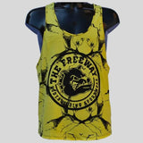 Big Gym Tank Top Vogatora - Marmoriert Gelb Art.2221 - S / Gelb / Baumwolle 95% , Elastan 5% - Big Gym Tank Top Vogatora